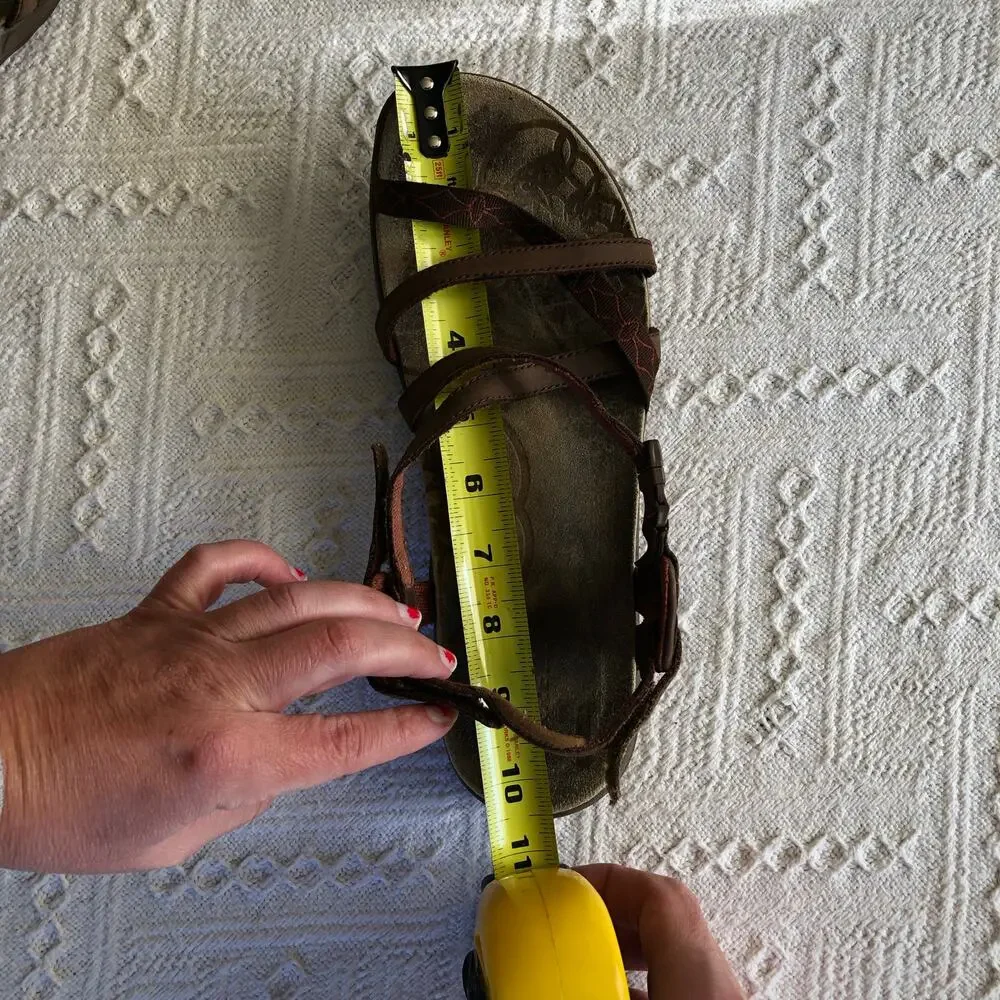 Merrell Jacardia Sandal Women Size 9 Dark Earth Q Form Air Cushion Buckle Strap - Picture 6 of 6